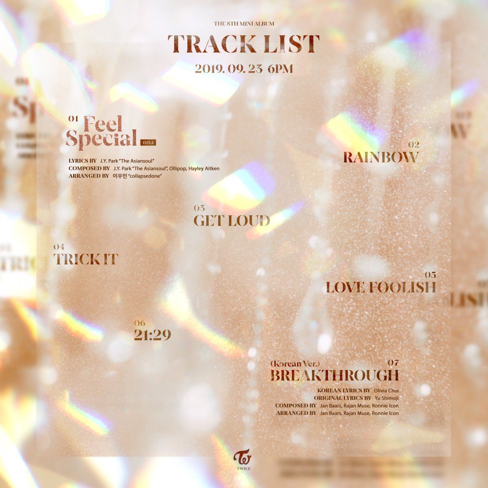 TWICE Release A Sneak Preview Of Their 8th Mini Album Tracklist